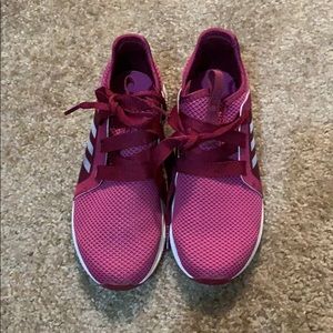 Adidas Maroon/Magenta bounce sneakers